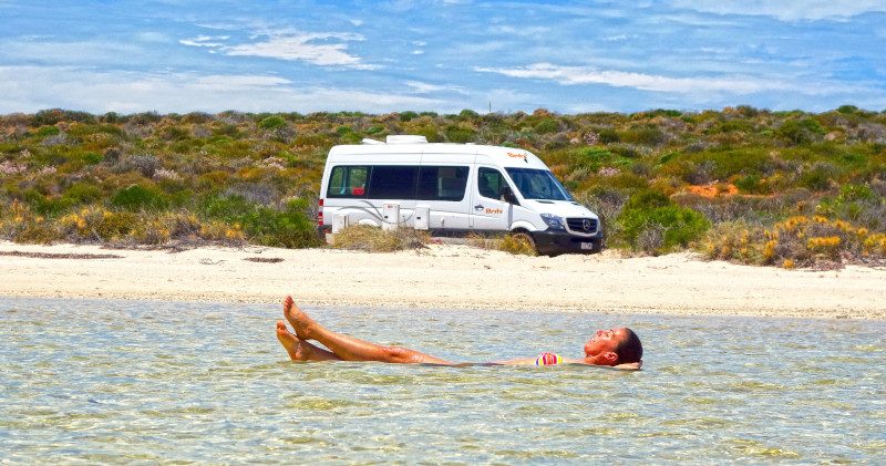 Britz AU Venturer-WA-Beach Swim-Filip Kulise